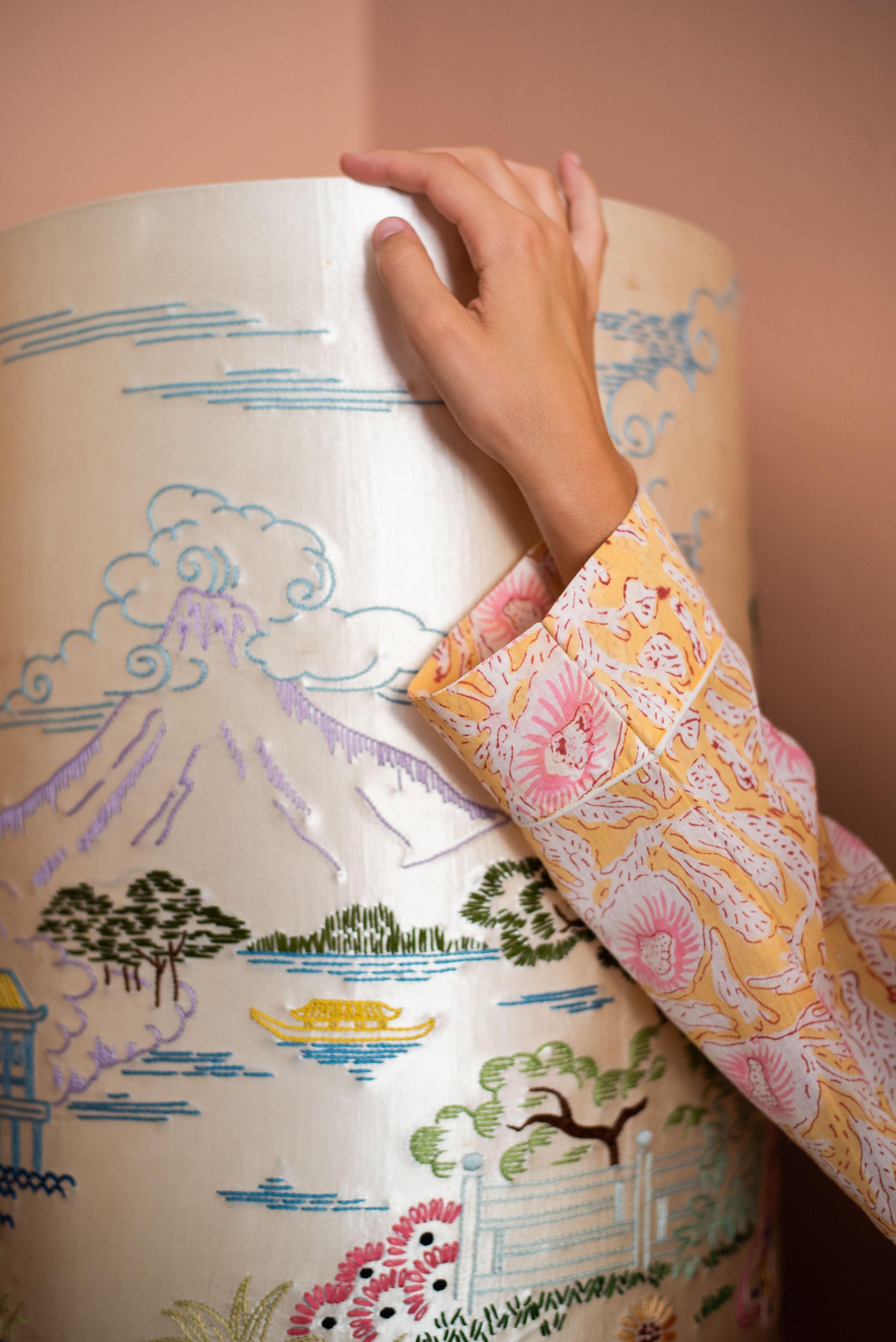 Yellow floral pajama set - Foresta