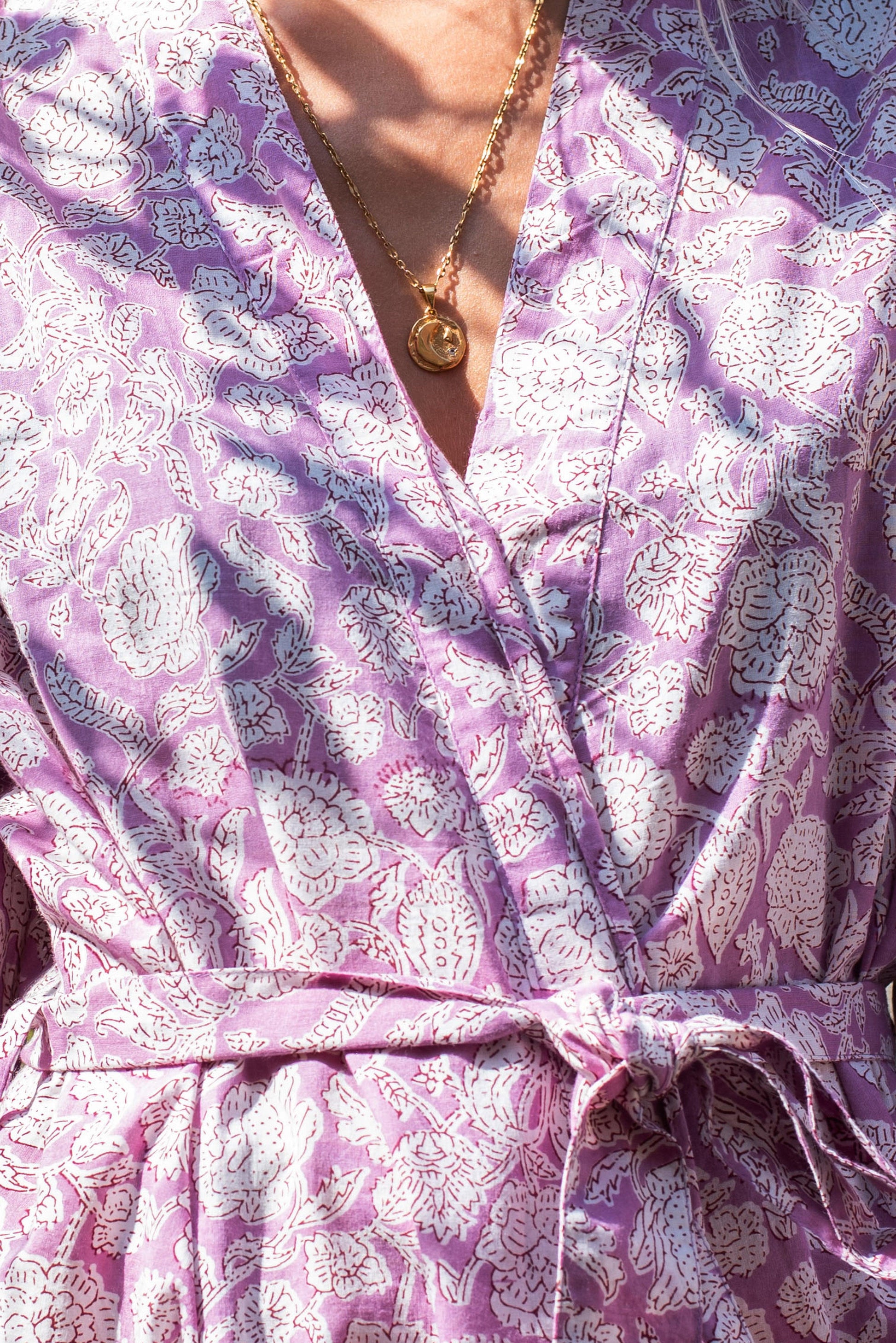 Lilac floral robe - Foresta